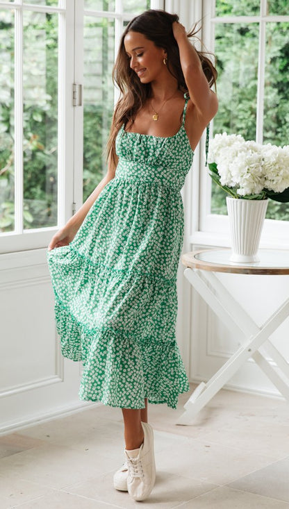 Summer Dress Vintage Boho Halter Style