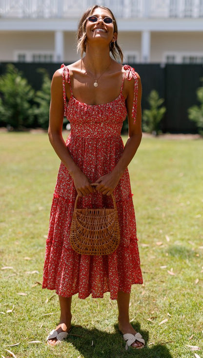 Summer Dress Vintage Boho Halter Style