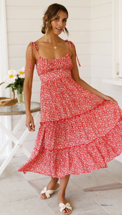 Summer Dress Vintage Boho Halter Style