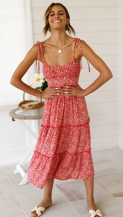 Summer Dress Vintage Boho Halter Style